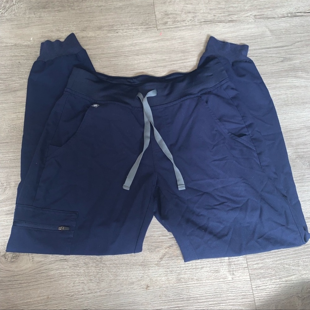 FIGS XS Zamora Jogger Scrub Pants Navy